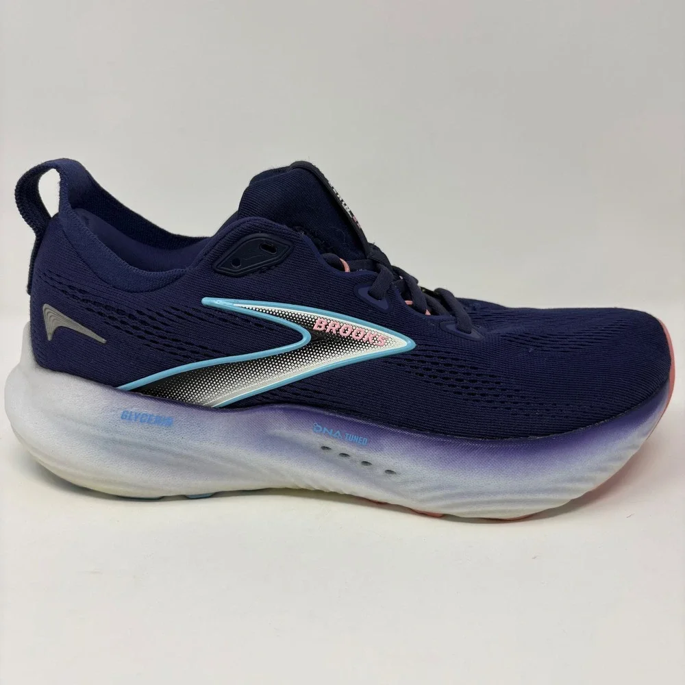 Brooks Glycerin 22 Women's Size 9 Navy Blue Athletic Running Shoes (1204341B429)